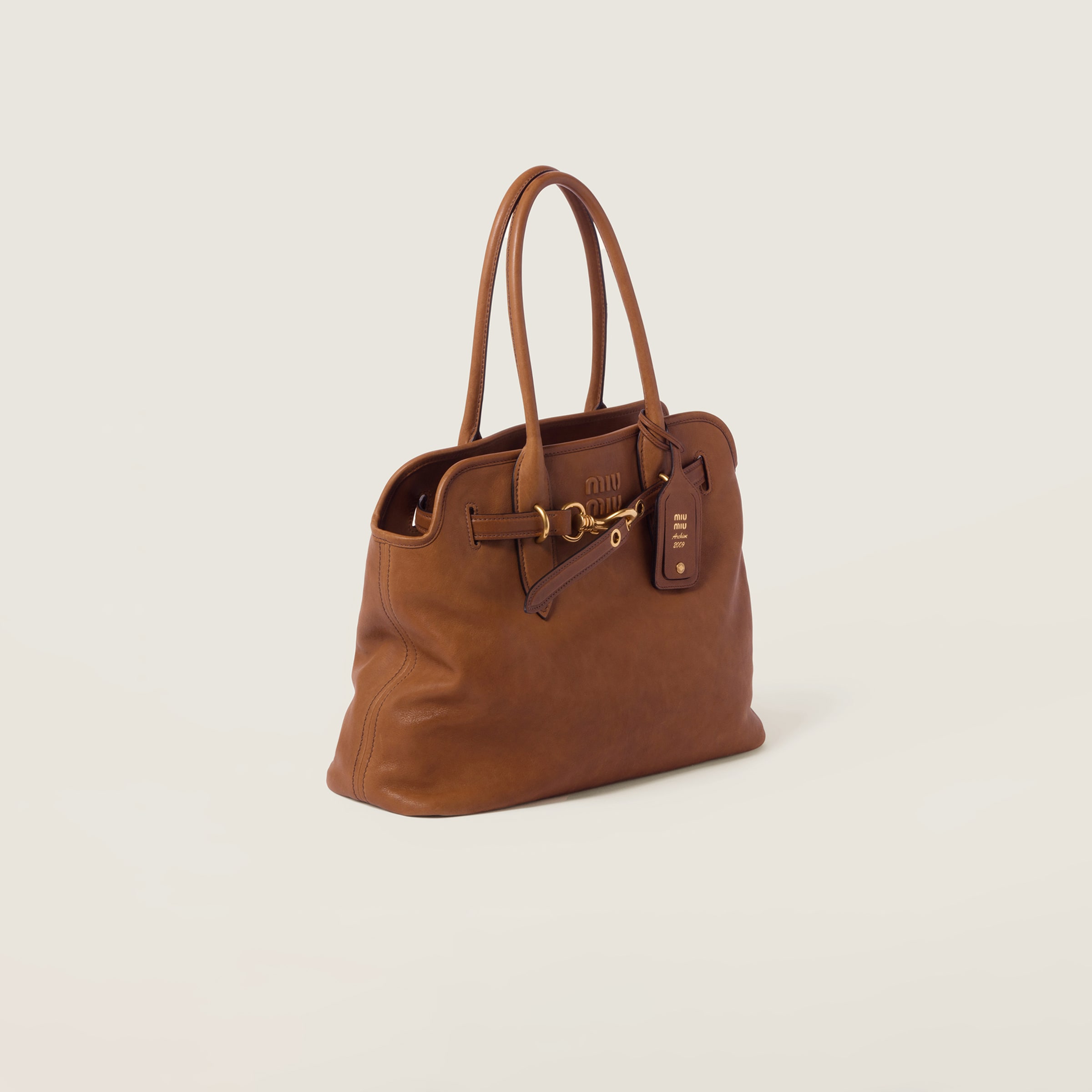 AVENTURE NAPPA LEATHER BAG, OAK