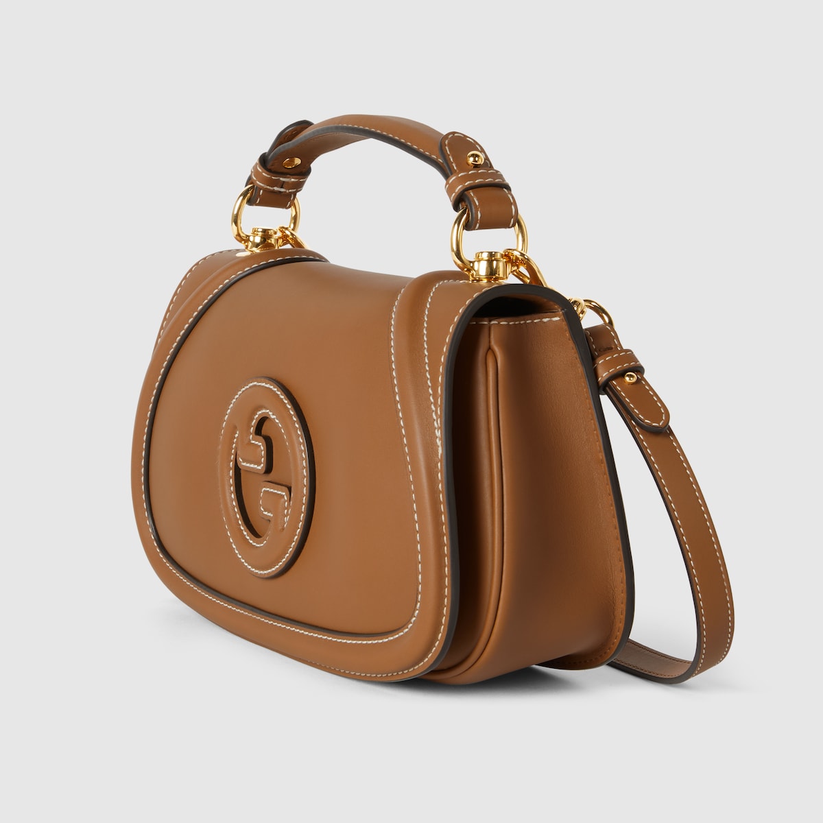 BLONDIE SMALL TOP HANDLE BAG, BROWN