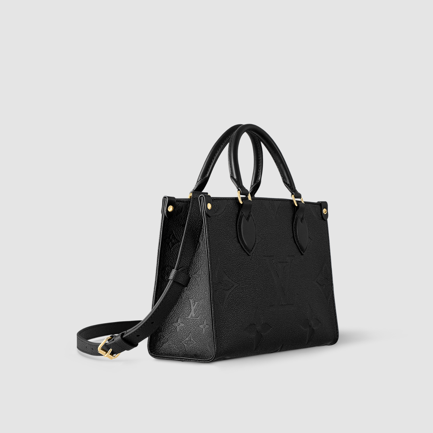 ONTHEGO PM, MONOGRAM EMPREINTE LEATHER/ BLACK