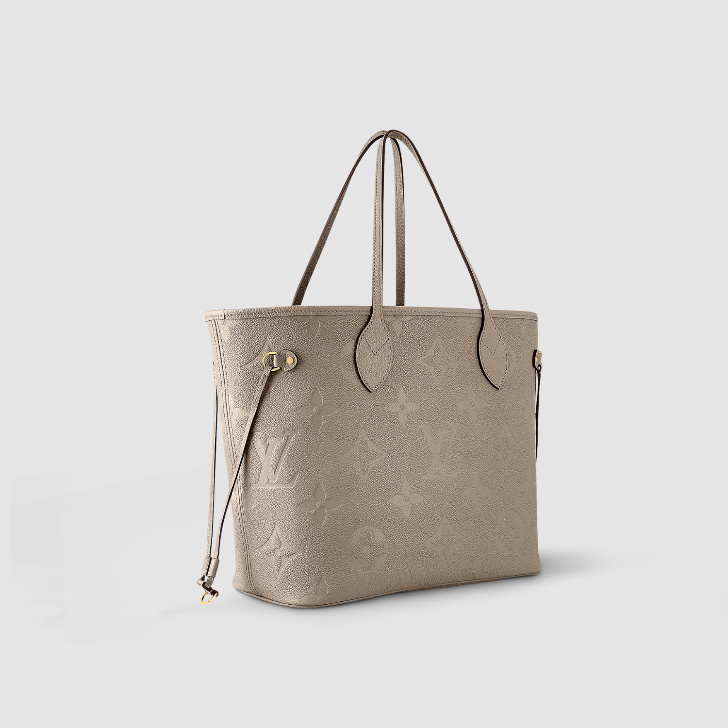 NEVERFULL MM, MONOGRAM EMPREINTE LEATHER/ TURTLEDOVE