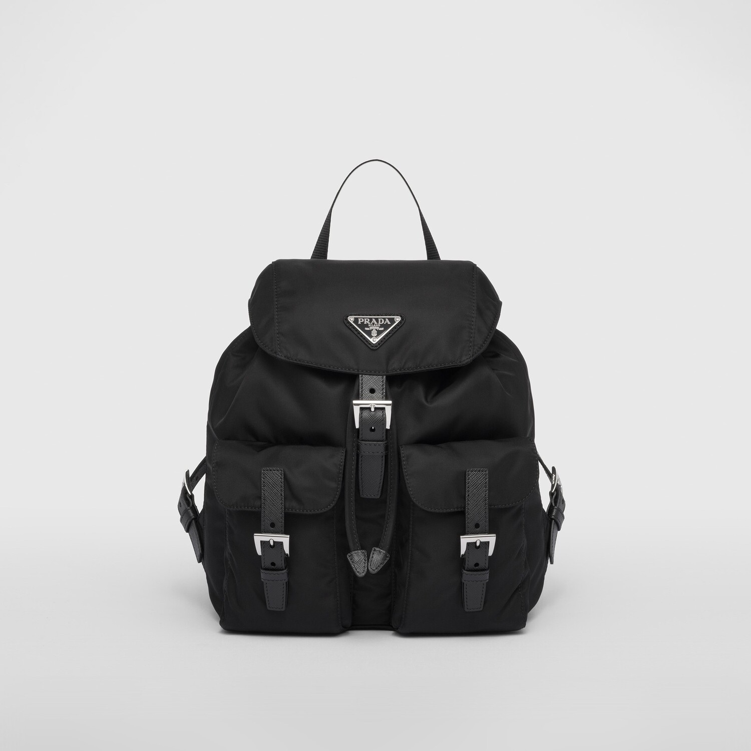 SMALL RE-NYLON BACKPACK, BLACK