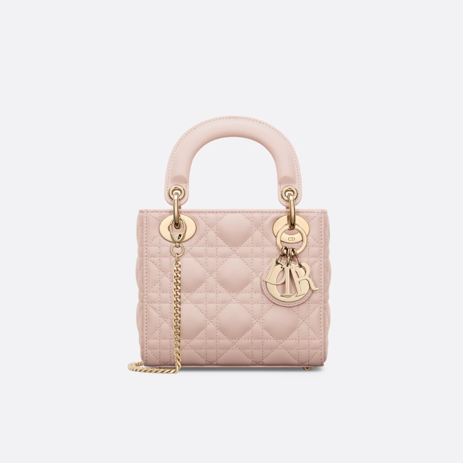 MINI LADY D BAG, POWDER PINK